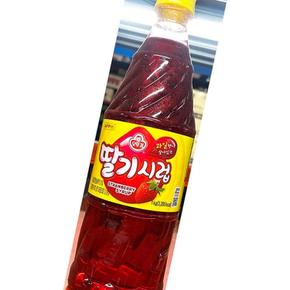 딸기 과일 탄산수 카페용 홈카페 시럽 1kg