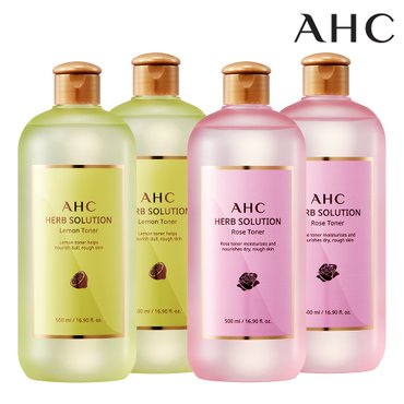 AHC 허브솔루션 대용량 토너 500ml 1+1 (2종 중 택1)