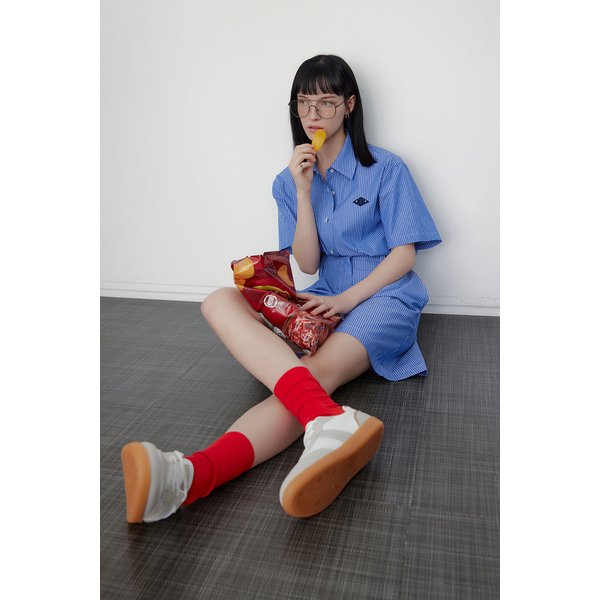 [리오더] 코튼 스트라이프 오버롤 7115237601240