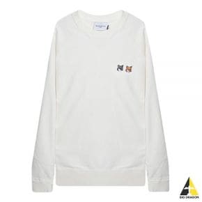 메종키츠네 SWEATSHIRT DOUBLE FOX HEAD PATCH (FM00358KM0002-ECP700) (더블 폭