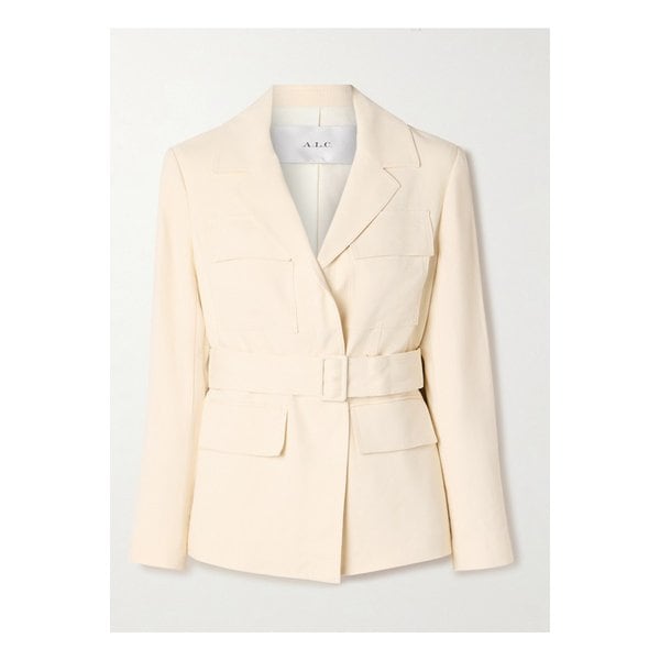 사반나 벨트 리넨 혼방 트윌 재킷 에크루 1647597333551160