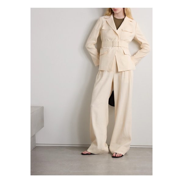 사반나 벨트 리넨 혼방 트윌 재킷 에크루 1647597333551160