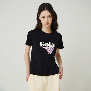 W COLOR BIG LOGO T-SHIRTS [BLACK]