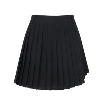 MARTINE GOLF [정상가 358000원]여성 플리츠 랩 큐롯 블랙 (QW0ECU20439)