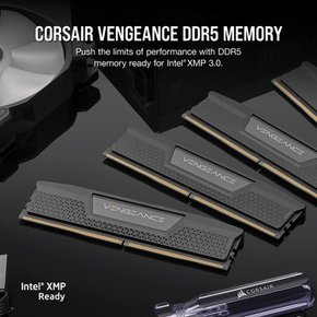 CORSAIR DDR5-5600MHz VENGEANCE DDR5 (PC5-44800) Intel XMP 32GB CMK32GX5M2B5600C40 데스크탑