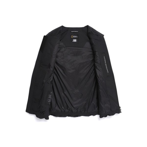 N254UDV920 헤론 U넥 경량 구스다운 베스트 BLACK