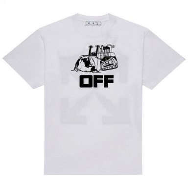 OFF WHITE 오프 화이트 티셔츠 OMAA038R21JER011 0110 WHITE BLACK