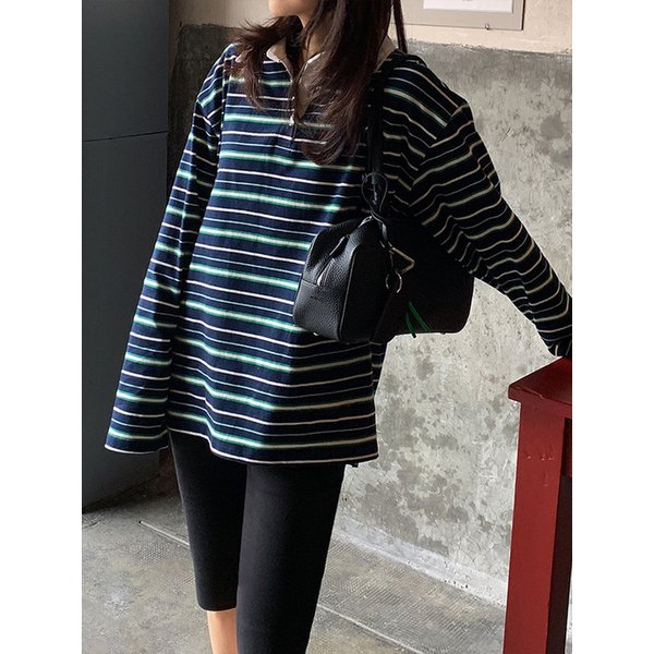 리키 럭비 카라박시티_NAVY+GREEN