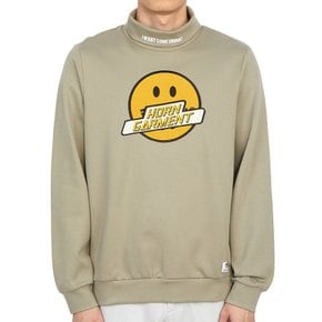 골프웨어 모크넥 남성 맨투맨 긴팔티셔츠 HCM 2C AA55 BEIGE