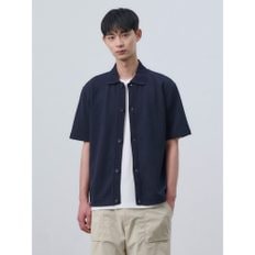 *20%적립*[Green] 부클 셔츠형 반소매 티셔츠  네이비 (BC4342N02R)