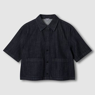 JAJU 여 라이트데님 반팔 셔켓 J116203532056