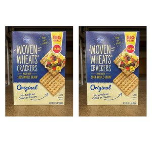  [해외직구]크로거 우븐 통밀 크래커 오리지날 354g 2팩 Kroger Woven Wheats Crackers Original 12.5oz