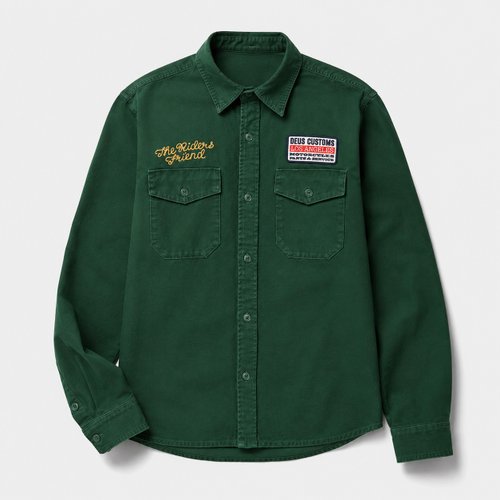 BUCKLE UP SHIRT (DMF245670-HLG) (버클 업 셔츠)
