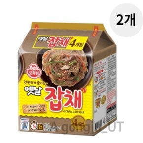 오뚜기 옛날 잡채 간편식 반찬 봉지 라면 8개 한박스