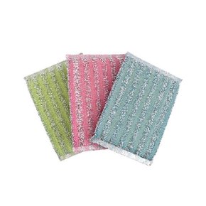 FROG 베이직 칼라 은사수세미 소 (포장 3P) 다용도 수세미
