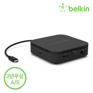 벨킨 7in1 USB-C 썬더볼트 3 독 멀티 허브 F4U110bt