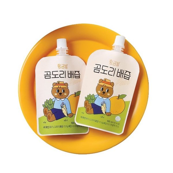 [황금밭] 곰도리 곰보배추 배도라지즙 배즙 선물박스 100mlx30포