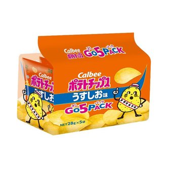  가루비 포테이토칩 우스시오 소금맛 GO5PACK 28g×5