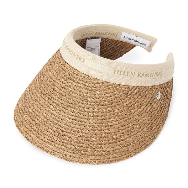 [부산점] 비앙카 12 여성 바이저 HAT51794 NOUGAT NATURAL LOGO