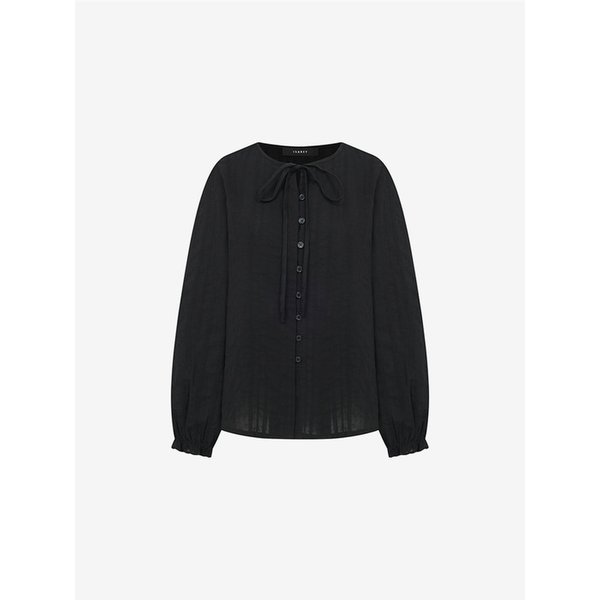 코튼 넥 리본 스트링 블라우스 (VMBAC2406)