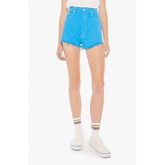 MOTHER 4286413 MOTHER Tune Up Bona Fide Frayed Hem Denim Shorts