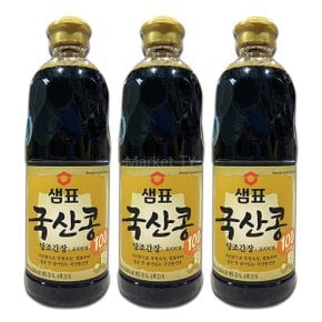 샘표 국산콩 간장 프리미엄 860ml x 3개