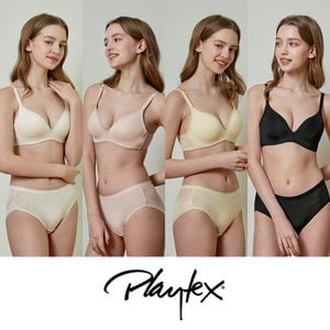 플레이텍스 [Playtex] 와이어리스 시크릿 라이트베이지+피치+버터옐로우+블랙 8종   PXW3M13141517_T