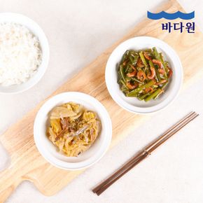 멸치랑 새우랑 반찬세트 (묵은지멸치볶음 + 마늘쫑건새우볶음)..[36069168]