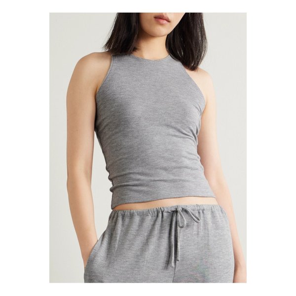 리셋 로렌 멜란지 니트 탱크 라이트 그레이 1647597350198088