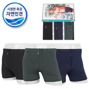 도시 자연인견 784 스판 트렁크 팬티 3종 남성용