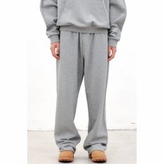 [Online Only] Grey Relaxed Melange Sweatpants_CQPAW24511GYM