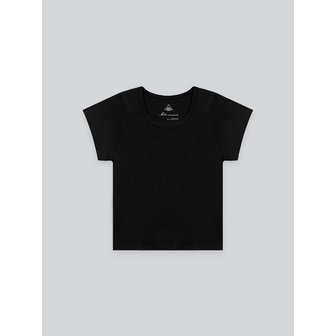 더밀루이 Penny U-neck T-shirt (Black)