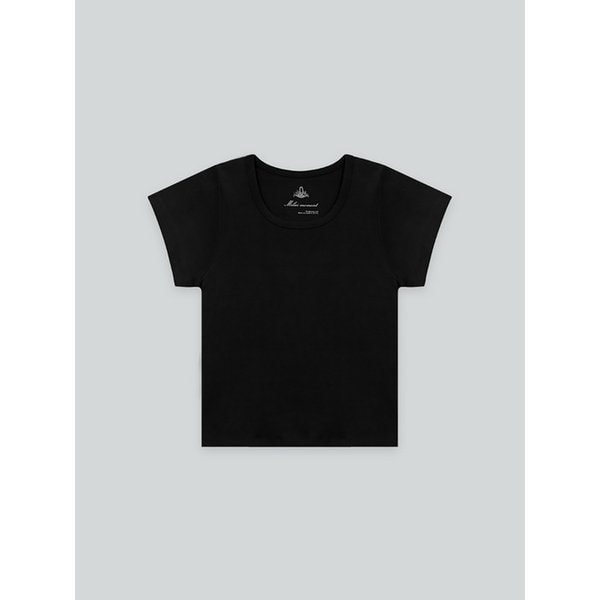 Penny U-neck T-shirt (Black)