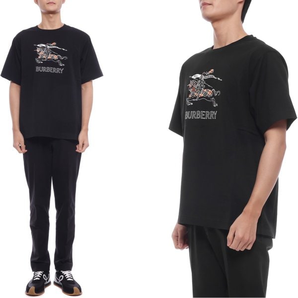 [부산점] 26SS 남성 EKD 자수 반팔티셔츠 (8121033 BLACK 26S)