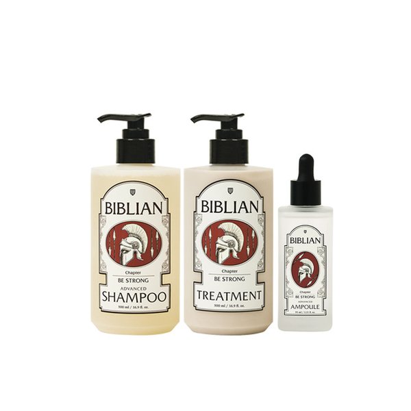 비스트롱 어드밴스드 샴푸 500ml + 트리트먼트 500ml + 앰플 95ml