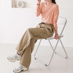 여성 캐주얼 와이드핏 사이드포켓 팬츠_P408392884
