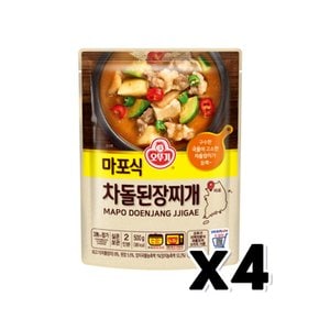 오뚜기 마포식 차돌된장찌개 즉석조리식품 500g x 4개