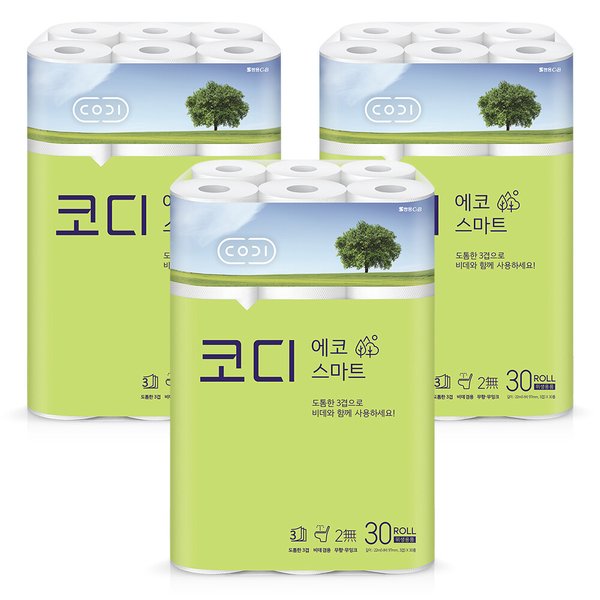 에코스마트 화장지 22Mx30롤 3팩