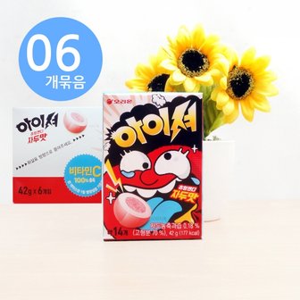 아루마트 오리온 아이셔 츄잉캔디 자두맛 42g x6개 SOUR