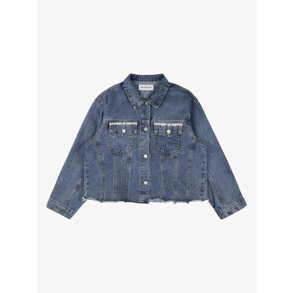 ROSETTE DENIM JACKET_INDIGO