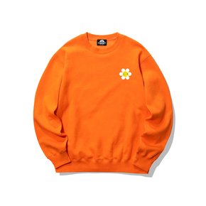 SMALL DAISY LOGO 크루넥 - 오렌지