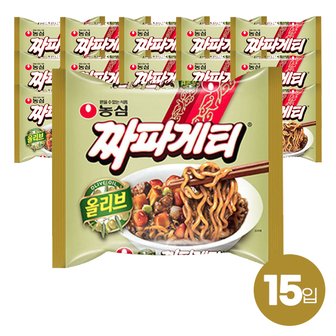  농심 올리브 짜파게티 140g(15입) 짜장 라면