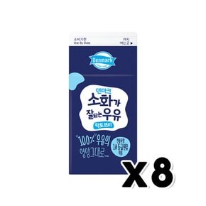 덴마크 소화가잘되는우유 락토프리 팩우유 500ml x 8개