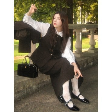 보카바카 [유하 PICK] Wool H-line Long Skirt VC2499SK906M