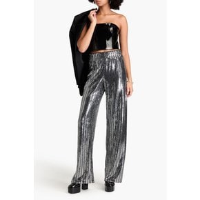 Embellished jersey wide-leg pants 메탈릭 1647597349353057