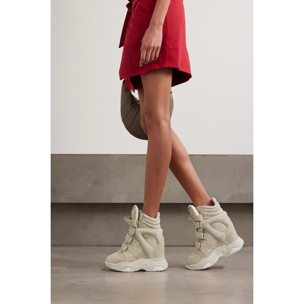 발스키 스웨이드 하이탑 웨지 스니커즈 46376663162986430