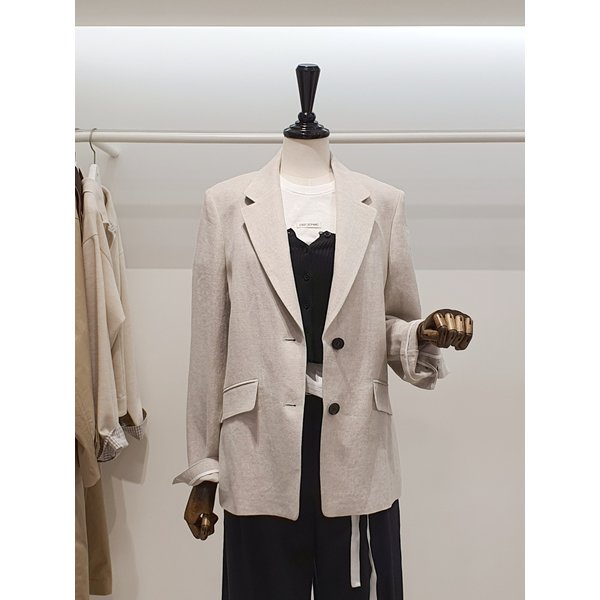 [파주점] 쥬크 주크 린넨혼방 루즈핏 테일러드 자켓(V262MSF940)