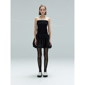 RIZZ BALLOON TUBE DRESS - BLACK