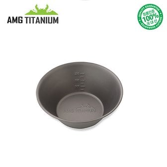 에이엠지티타늄 [쓱페셜프라이스]AMG 티타늄 폴딩 시에라컵 (샌딩) 370ml 캠핑 백패킹 티탄컵