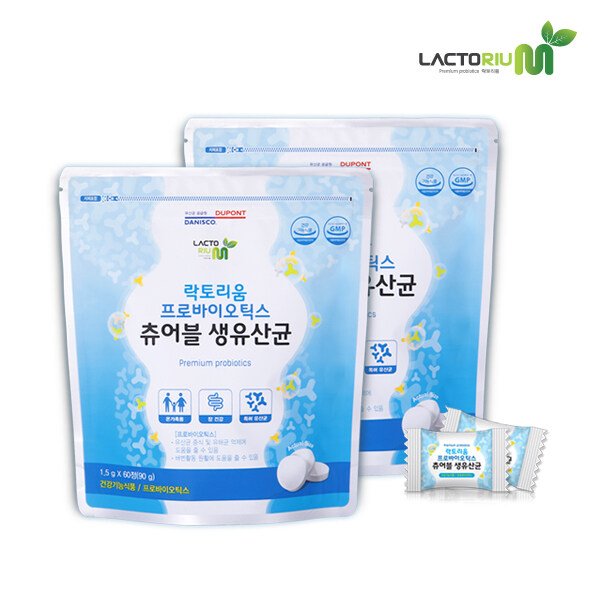 프로바이오틱스 츄어블 생유산균 60정X2팩 4개월분